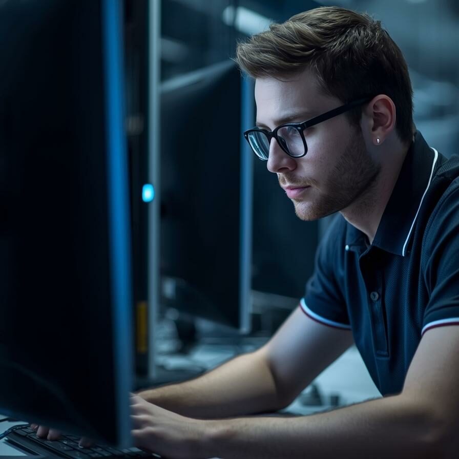 image moderne et pro d'un technicien informatique image moderne et pro d'un technicien informatique