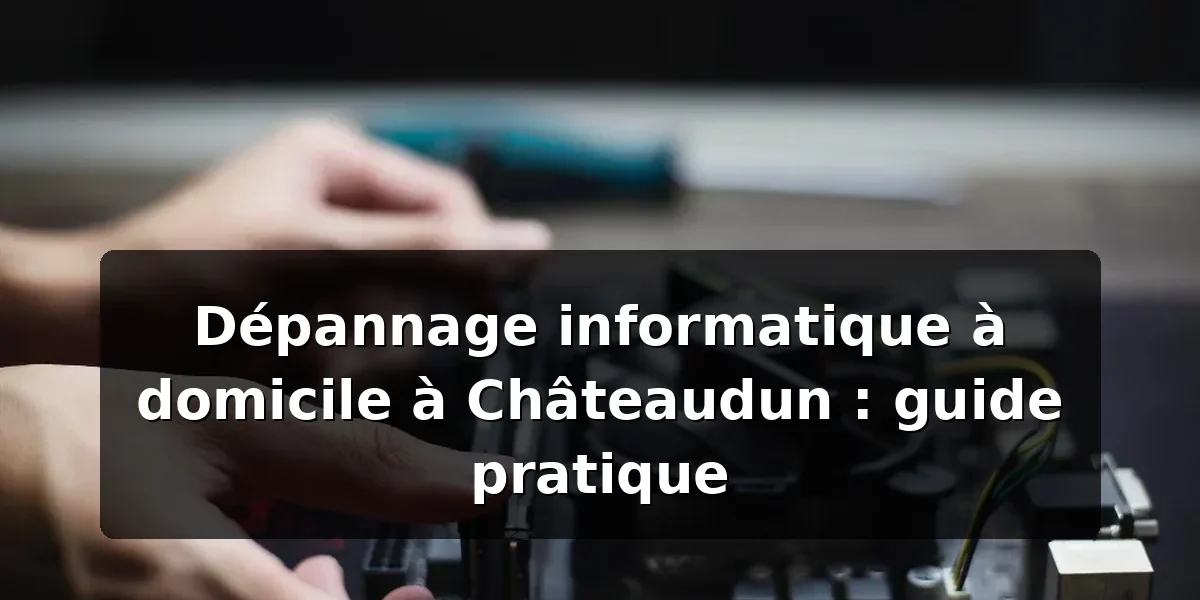 Dépannage informatique à domicile à Châteaudun — illustration