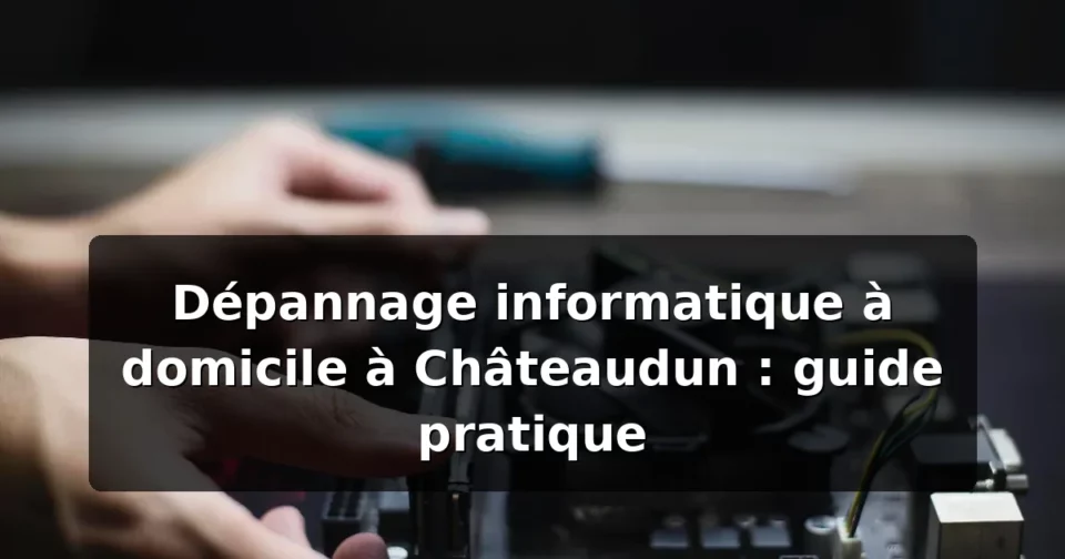 Dépannage informatique à domicile à Châteaudun — illustration