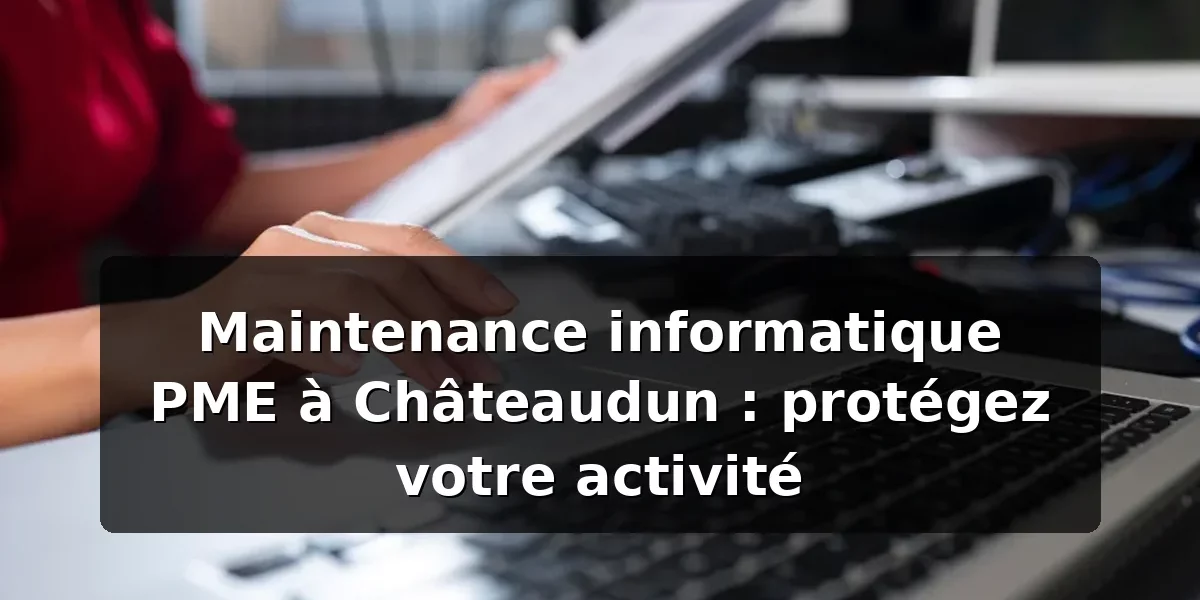 Maintenance informatique PME Châteaudun : protégez votre activité Maintenance informatique PME Châteaudun — illustration