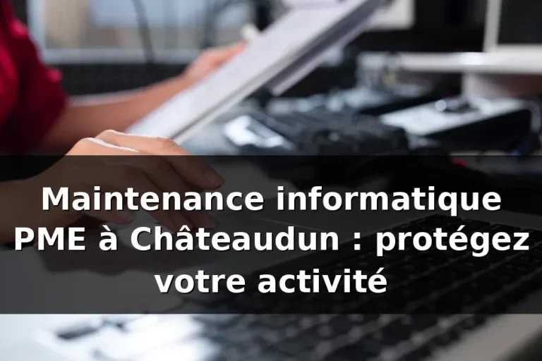Maintenance informatique PME Châteaudun — illustration
