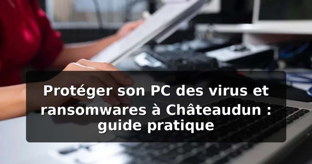 Protection virus ransomware Châteaudun — illustration