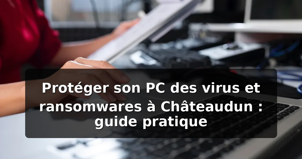 Protection virus ransomware Châteaudun — illustration