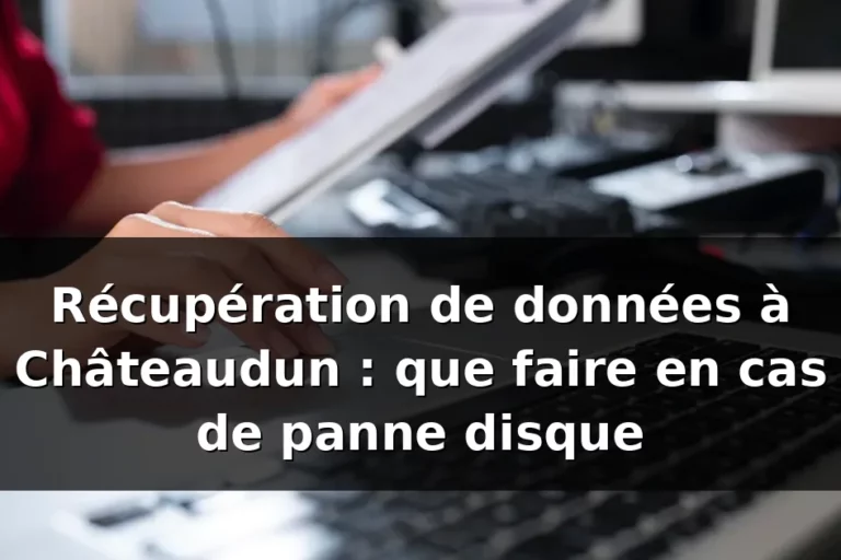 Récupération de données Châteaudun : panne disque — illustration