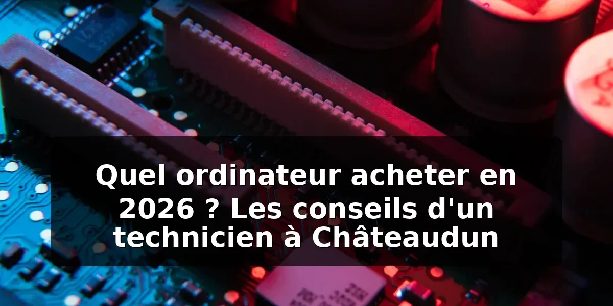 Conseil achat ordinateur Châteaudun — illustration