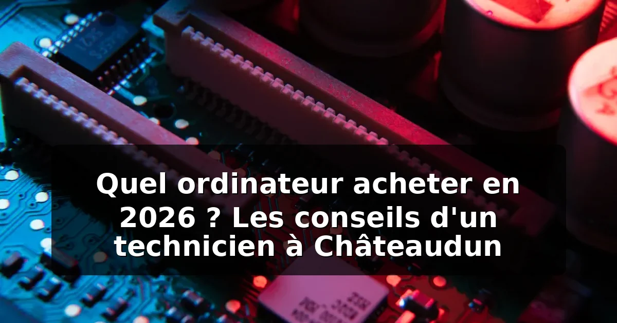Conseil achat ordinateur Châteaudun — illustration