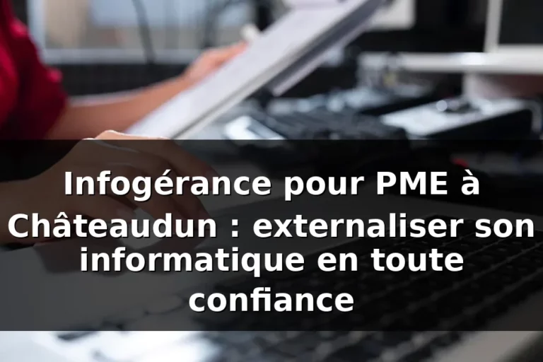Infogérance PME Châteaudun : externaliser son informatique — illustration