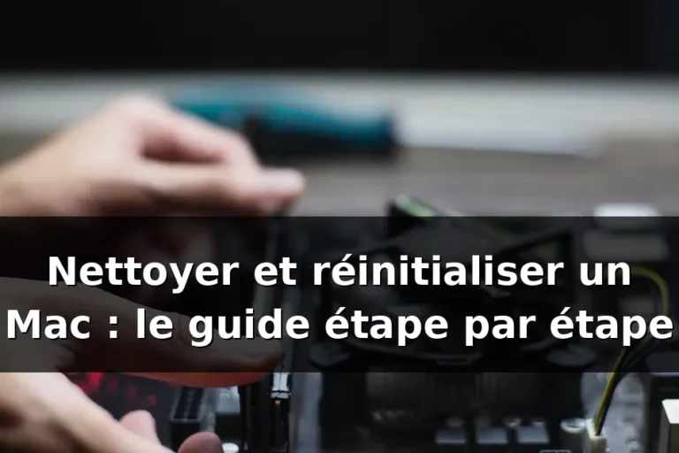 Réinitialiser un Mac : guide étape par étape (2026) — illustration